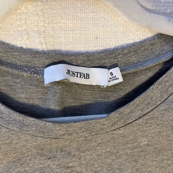 JustFab Grey Midi Bodycon T-Shirt Dress - Picture 6 of 6